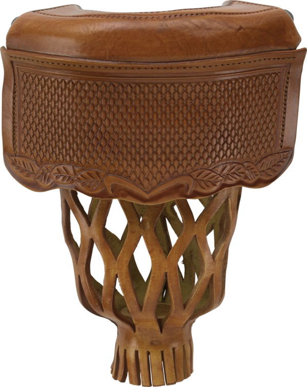 Tan Leather Shield Pockets
